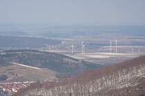 Weiter Blick von der K�steklippe hoch �ber dem Okertal �ber das Harzvorland bis in die Gegend von Salzgitter; Aufnahme vom Nachmittag des 07.04.2013...