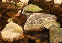 Felsblcke in der Oder im Nationalpark Harz; Aufnahme vom Vormittag des 05.05.2013...