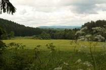 Berge, Felder, Wald bei Nunkirchen im nrdlichen Saarland; Aufnahme vom Nachmittag des 09.06.2013...