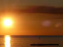 Schwimmbhne in der Ostsee. Khlungsborn, 20.7.2013