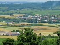 Blick aus Wartbergturm am 13.07.2013.Der Wartberg liegt in Heilbron.