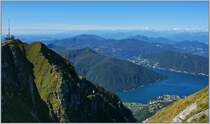 Ausblick vom Monte Generoso (1701 m.�.M.) auf die Italenischen und Walliser Alpen.
(13.09.2013)