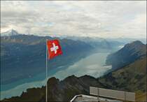 . Die Aussicht aus unserem Zimmer im Berghaus am Brienzer Rothorn. 29.09.2013 (Hans)