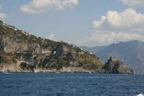An der Amalifi-Kueste bei Amalfi.