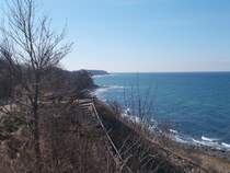 Blick vom Gellort(beim Kap Arkona)Richtung Westen am 06.April 2015.