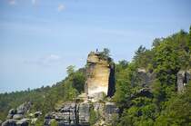Bastelgebiet in der Sächsischen Schweiz (Nördlich von Kurort Rathen).

Aufnahmedatum: 7. Juni 2014.