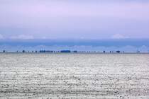 Wattwanderung von Pellworm nach Hallig  Süderoog. Aufnahmedatum: 22. September 2012.