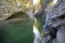 Gole dell’Alcantara östlich von Francavilla di Sicilia. Aufnahmedatum: 25. Juni 2013.
