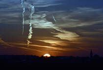 Sonnenuntergang im  letzten Stadium  bei Eu-Wißkirchen - 20.04.2015