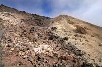 Im Monument Natural del Teide. Die Route zum Vulkan Pico Viejo. Aufnahme: Oktober 2008.