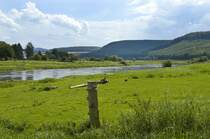 Weserbergland bei Polle (Kreis Holzminden). Aufnahme: Juli 2007.