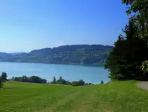 Blick vom Ort Seengen am Nordufer �ber den Hallwilersee, Sept.2015
