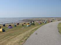 Blick auf die Nordsee bei Bsum, Juli 2006