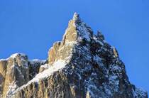 Der Schern vom Seisser Alm aus gesehen. Aufnahme: April 2001 (Bild vom Dia).