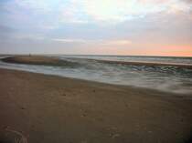 Sand und Wasser, an der Nordsee bei St.Peter-Ording, Juli 2003