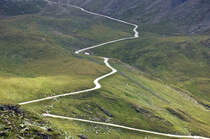 Alpenweg an der Großglockner Hochalpenstraße. Aufnahme: 6. August 2016.