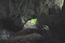 In den Höhlen an der Pokljuka Schlucht in Slowenien. Aufnahme: 3. August 2016.