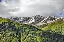 Jöchlkopf und Hinterm Hap von der Großglockner Hochalpenstraße aus gesehen. Aufnahme: 5. August 2016.