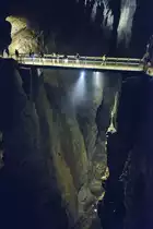 Die Höhlen von Škocjan sind ein System von Höhlen in der Nähe des slowenischen Ortsteils Škocjan. . 1986 wurden sie von der UNESCO in die Liste des Weltkultur- und Naturerbes der Menschheit aufgenommen. Aufnahme: 28. August 2016.