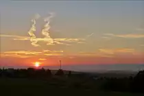 . Sonnenaufgang am 09.09.2016 nahe Bourscheid.