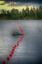 Blick auf Helgasjön von Åby (Småland - Schweden). Der nördlich der Stadt Växjö liegende Helgasjön gehört zu den größten Seen Südschwedens.
Aufnahme: 17. Juli 2017.