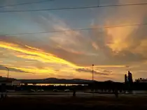 Der Velence See und der Velence Berg dahinten am 22.07.2017, um 20:32:32