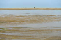 Ebbe an der Küste südlich von Costa Calma auf der Insel Fuerteventura in Spanien. Aufnahme: 16. Oktober 2017.