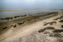 Blick auf die Nehrung südlich von Costa Calma auf der Insel Fuerteventura in Spanien. Aufnahme: 16. Oktober 2017.