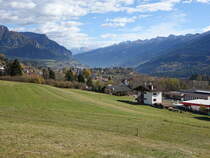 Aussicht auf Carano im Trentino (27.10.2017)
