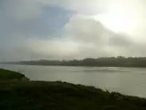 der morgentliche Herbstnebel am Rhein, hier bei Neuburg, Sept.2017