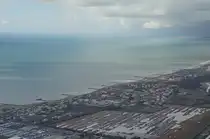 Als wir in Rom mit dem Flugzeug gestartet sind, konnte ich noch ein Blick auf das Mittelmeer erhaschen. (März 2013)