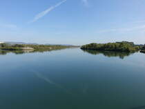 Ausblick auf die Rhone bei Viviers (22.09.2017)