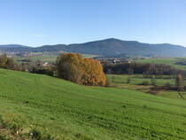 Aussicht auf den Bayrischen Wald bei Sackenried (05.11.2017)