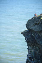 Nose of Howth - Die Halbinsel von Howth ist wegen der Klippen mit Wanderwegen ein beliebtes Ausflugsziel der Dubliner und vieler Touristen. Aufnahme: 12. Mai 2018.