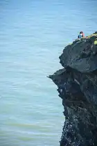 Nose of Howth - Die Halbinsel von Howth ist wegen der Klippen mit Wanderwegen ein beliebtes Ausflugsziel der Dubliner und vieler Touristen. Aufnahme: 12. Mai 2018.