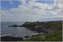 An der Nordostküste Schottlands, in der Nähe von Stonehaven auf einer felsigen Landzunge, 
sind die Ruinen, erbaut zwischen dem 13.und 17.Jahrhundert, des Dunnottar Castle zu besichtigen. 
(22.04.2018)
