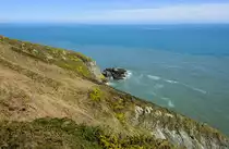 Howth Klippenrundwanderweg -Auf dieser Rundtour erwarten Sie großartige Kontraste – vom stürmisch tosenden Meer bis hin zu friedlichen Wiesen im Landesinneren. Die Route ist außergewöhnlich vielseitig.
Aufnahme: 12. Mai 2018.