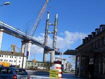 Die Stralsundquerung angefangen am 30.9.2004 diese Aufnahme ist von 2006 dem zu folge sind sie jetzt ein ganzes St�ck weiter es ist doch immer wieder ansehenswert vor allem wenn man v�rmlich zusehen kan wie sie w�chst