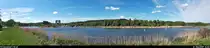 Panoramaaufnahme der Havel-Oder-Wasserstraße nahe der Schiffshebewerke Niederfinow im Naturschutzgebiet Niederoderbruch.
[12.5.2019 | 14:20 Uhr]