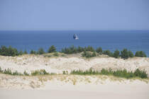 In den Wanderdünen bei Czołpino (deutsch Scholpin) in Hinterpommern. Aufnahme: 18. August 2020.