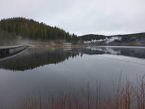 Albstausee im Tal der Alp bei Häusern (31.12.2018)
