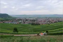 Über dem Remstal -

Wie eine flache Wanne wirkt der doch recht steile Weinberghang des Korber Kopfes. Darunter das Dorf Korb, links der Kleinheppacher Kopf und im Hintergrund die Schurwaldhöhe auf der südlichen Seite des Remstales. Unser Wohnort Kernen befindet sich am rechten Bildwand vor dem Höhenzug.

24.07.2021 (M)