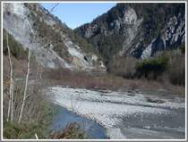 Blick Rheinabw�rts Richtung Trin. (04.03.2007)