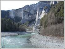 Rheinaufw�rts Richtung Valendas. (04.03.2007)