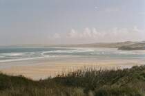 K�stenansicht der St. Ives Bay 
Cornwall April 2004