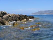 K�ste bei Favignana (Egadische Inseln) bei Sizilien am 30-5-2008.