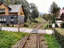 Blick auf St�tzerbach aus der Rennsteigbahn, Oktober 2005