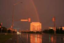 Ein Regenbogen �ber Mississauga ON; 14.08.2008