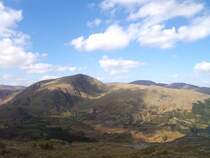 Typischer Blick vom Pass �ber die Berge. Man erreicht den Pass auf einer kleinen sehr kurvenreichen Stra�e.