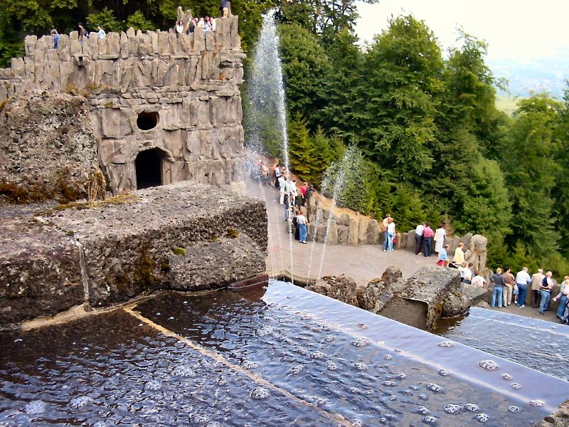 Wasserkunst Wilhelmshhe in voller Aktion, 2005